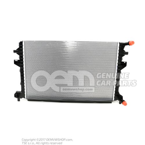 Additional cooler for coolant size 650X414X27 5Q0121251HS
