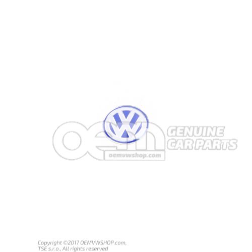 Embleme VW argent brillant/bleu/blanc 3B0837891A 09Z