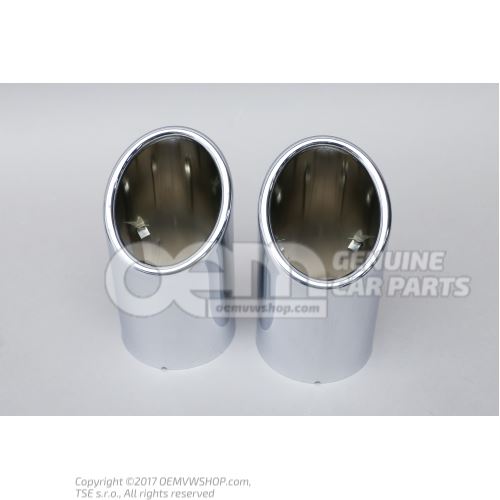 1 trim set for exhaust tailpipes