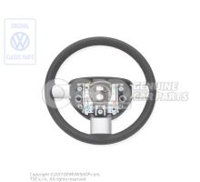 Steering wheel (leather) black/orange 1C0419091BBNHL