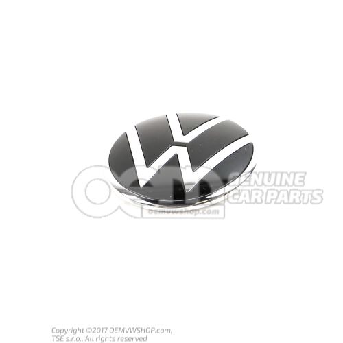 VW emblém čierna/chrómová lesklá 5NA853630CDPJ