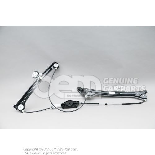 Window regulator without motor 8T0837461D