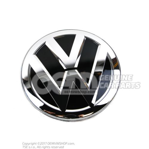 VW-Emblem schwarz/glänzend verchromt 3G0853601A JZA