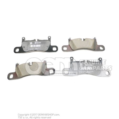 1 set of brake pads for disk brake 7P6698451C