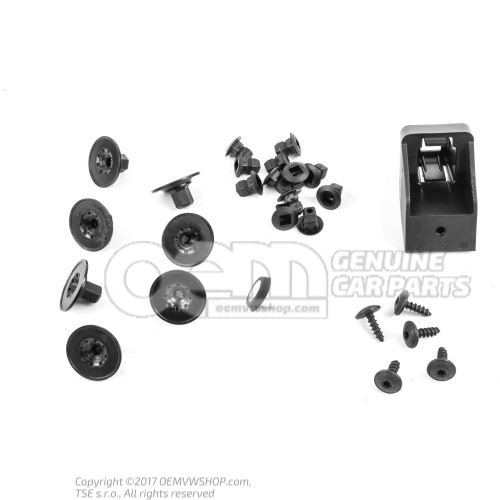 1 set attachment parts for wheel housing liner 8S0098629