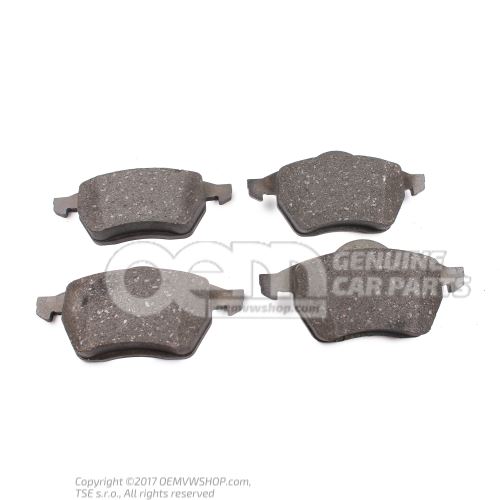 1 set of brake pads for disk brake Seat Alhambra 7M 7M3698151