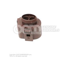 Flat contact housing with contact locking mechanism connection piece air supply unit 3B0973752A