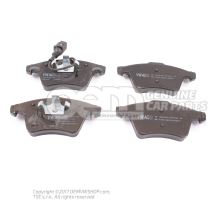 1 set of brake pads with wear display for disc brakes          'ECO' JZW698151Q