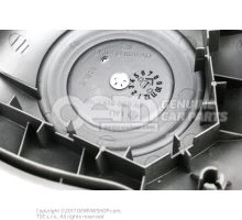 Cover cap for steering wheel horn button satin black 6K0419669AF01C