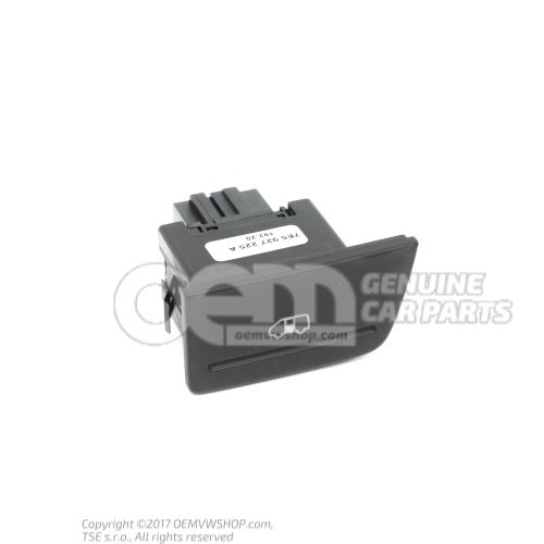 Switch for disabling the electrical sliding door actuation functions satin black/white 7E5927225A WHS