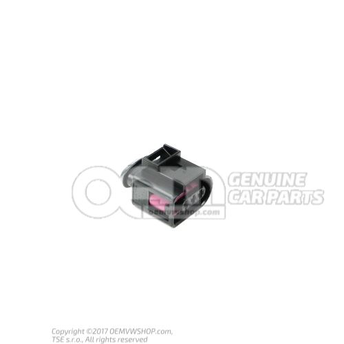 Flat connector housing with contact locking mechanism connection piece pressure sensor high pressure pump 4D0971993