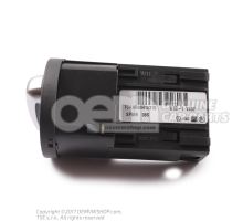 Combi-switch for day driving light, side lights and headlights and fog lights black 6R0941531G APV