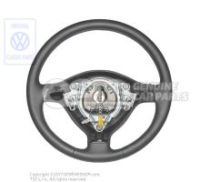 Steering wheel (leather) black/futura yellow Volkswagen Golf Cabriolet 1E 1E0419091F E74