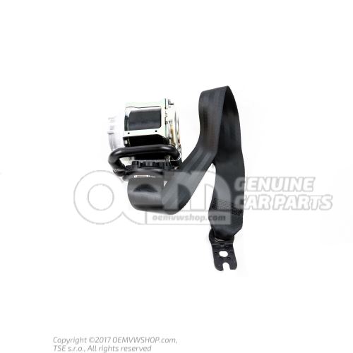 Three-point automatic seat belt with belt tensioner Black 57A857705RAA