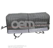 Rear protective cover with "audi rings" logo 8X0061680A