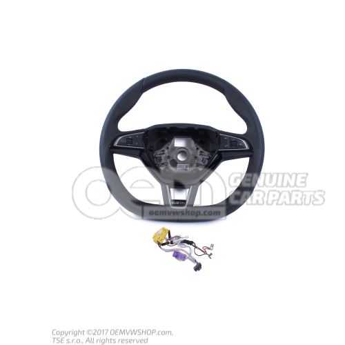 Mult.steering wheel (leather) black/black 565419091E CXA