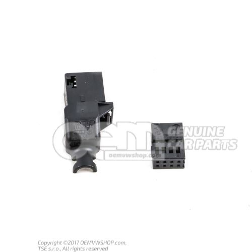 Flat contact housing connection piece control and display panel for air-conditioning system climatronic 8L0971883