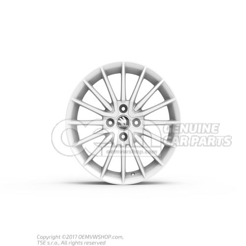 Aluminium rim white