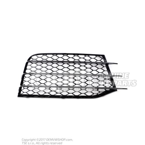 Grille de guidage d'air noir-brillant 8J0807682G T94