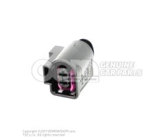 Flat connector housing with contact locking mechanism connection piece high pressure pump 4D0971992