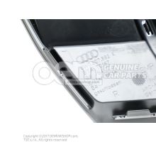 Air guide grille dark chrome matt/aluminium Audi A4/S4/Avant/Quattro 8W 8W0807682K RU6