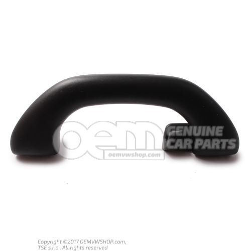 Grab handle, folding with coat hook grab handle, folding carbon black 6J0857607A 4W4
