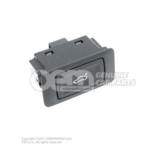 Push button for electric lid lock actuator soul (black) 4G0959831A 5PR