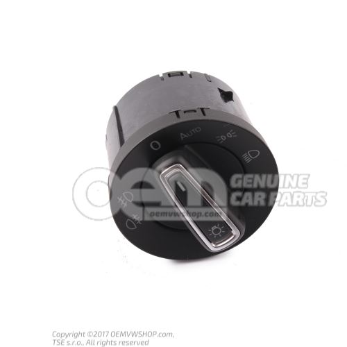 Combi-switch for automa- tic driving lights, side and driving lights, fog lights, rear fog 5G0941431AFWZU