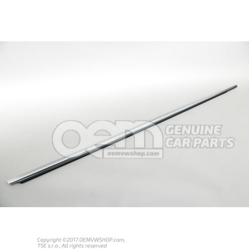 Window slot seal with trim strip aluminium Audi Q7 4M 4M0853284 3Q7