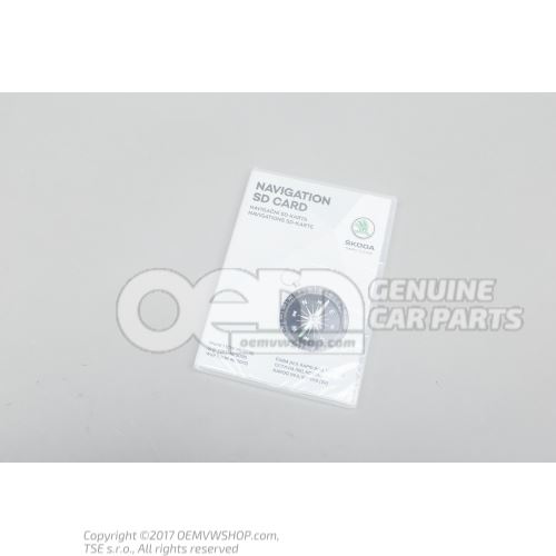 Carte memoire SD pour systeme de navigation 5L0051236BB