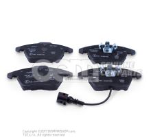 1 set of brake pads with wear display for disc brakes 'eco' economy to remove brake pad wear display JZW698151B