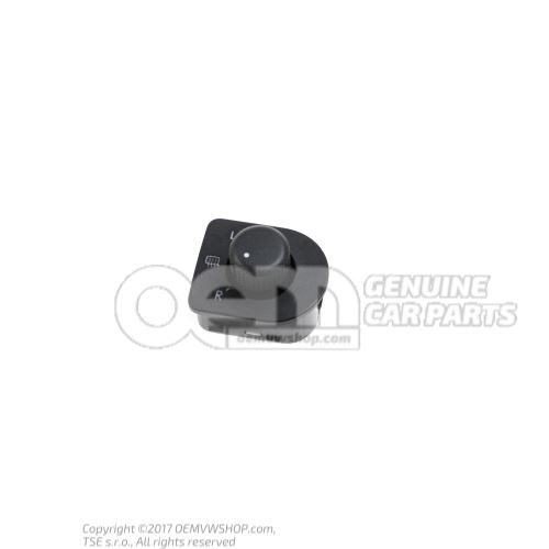 Interrupteur pour reglage de retroviseur exterieur noir satine 1U1959565L 01C
