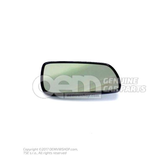 Mirror glass (flat) with carrier plate 4B0857536E