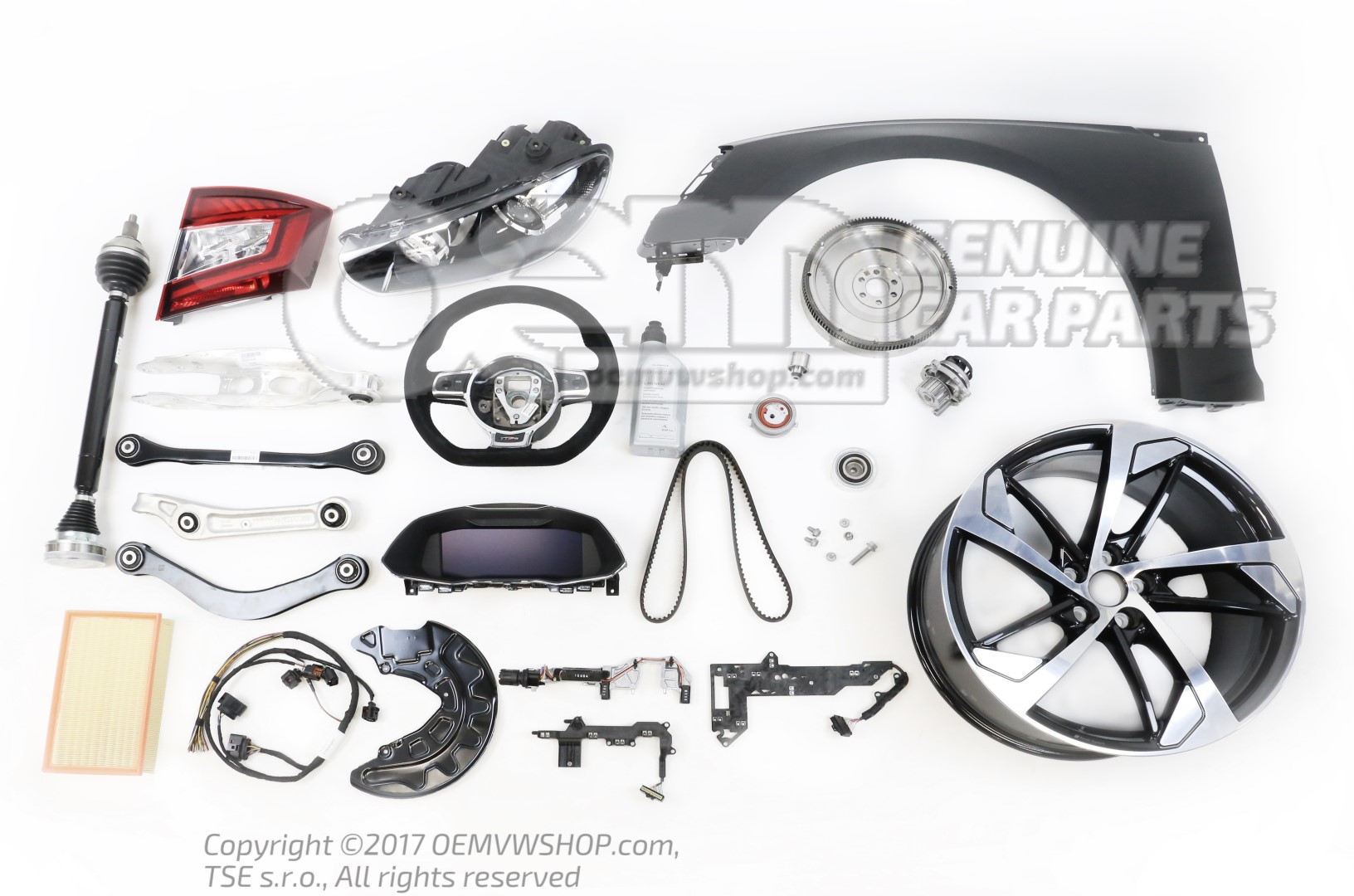 Bavette-Volkswagen -Tiguan-Hybride-2020-Aujourd-Hui-Avant-Arriere-Set-4-Pieces