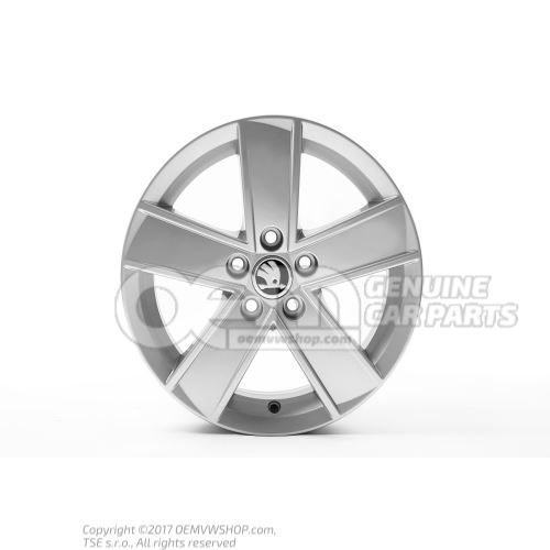 Aluminium rim diamond silver