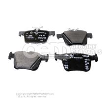 1 set of brake pads for disk brake size 272X10MM 5Q0698451AD