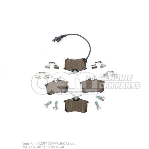 1 set of brake pads for disk brake 6Q0698451B