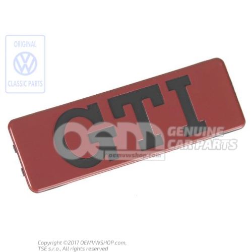 Monogramme noir satine/rouge tornade Volkswagen Golf 19E 191853714 QN5