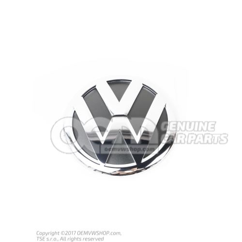 VW字符 铬色/黑色 2H5853630A ULM