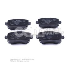 1 set brake discs with      'ECO' brake pads JZW698601AB