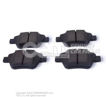 1 set of brake pads for disk brake 5K0698451C