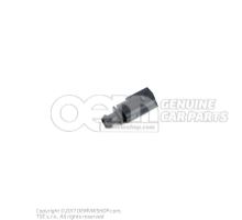 Flat connector housing with contact locking mechanism 1J0973802