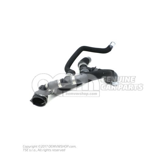 Coolant hose with quick release coupling Audi TTRS Coupe/Roadster 8J 8J0122101B