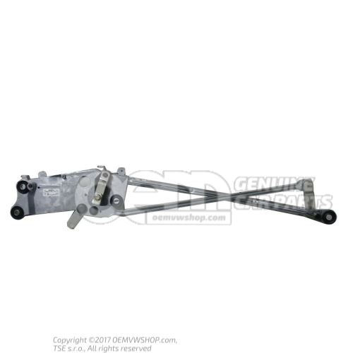 Windscreen wiper bracket with operating rod and crank arm 7L0955601C