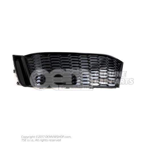 Air guide grille black-glossy Audi A1/S1 8X 8XA807647D Y9B