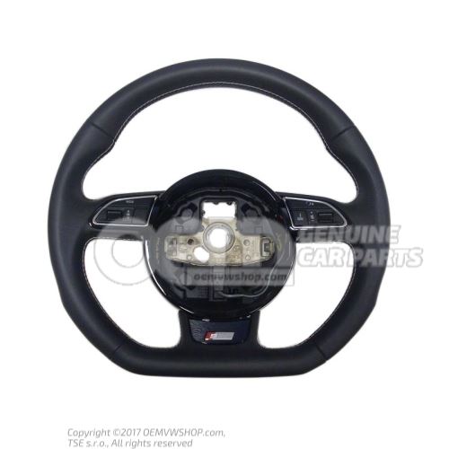 Multifunct. sports strng wheel (leather) mult.steering wheel (leather) steering wheel soul 8K0419091CGIWQ