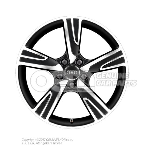 Aluminium rim matt black