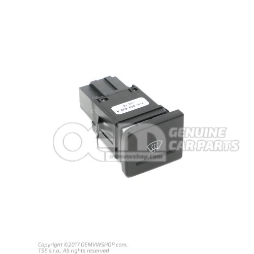 Pushbutton for heated windscreen black 7H5959622A 3X1