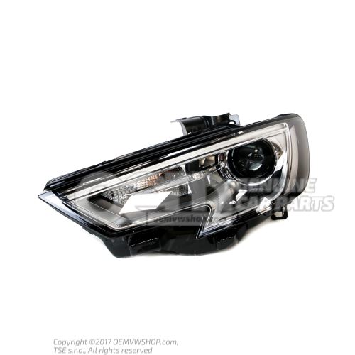 Faro para lampara de descarga de gas 8V0941043E