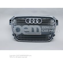 Radiator grille stone grey Audi A1/S1 8X 8X0853651 1QP